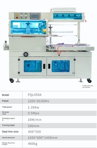 L Type Film Heat Tunnel <b>Shrink</b> Packing Machine for Heat Sealing <b>Plastic</b> Bags for Food Application Labeling Function - Product Image 6