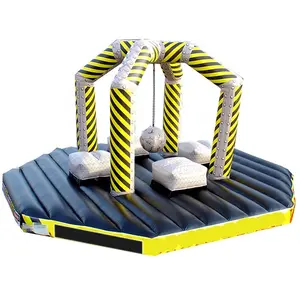 Mainan interaktif Game Jousting Arena mainan besar Pvc perlengkapan permainan olahraga bola penghancur tiup untuk anak-anak dewasa