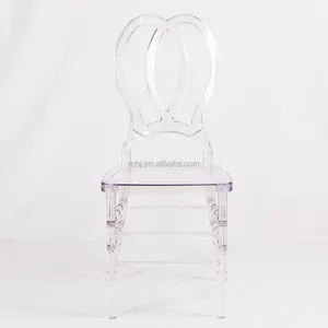 new design acrylic resin chairs bride and groom wedding butterfly chair