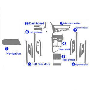 Película transparente de Tpu para Lexus RX ES LS, pegatina Interior de coche, consola central, salida de aire, engranaje de navegación, Panel de puerta de salpicadero - Product Image 1