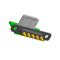 Connecteur Pogo mâle à angle droit personnalisé à 5 broches vers USB-C femelle avec accessoires de produits électroniques PCB écouteur de téléphone intelligent