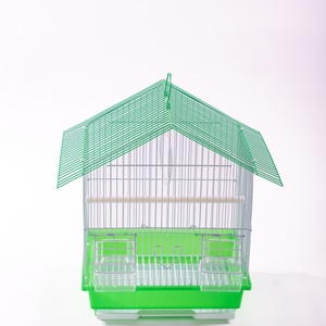 Cage à oiseaux en métal 2026 avec base marron et treillis doré pour oiseaux d'intérieur – Style classique, conception durable - Product Image 5
