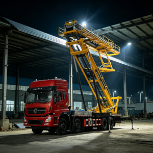 Camion de formage de panneaux de toiture mobiles CLW avec plateforme de levage hydraulique pour la construction de toitures en structure métallique - Product Image 6