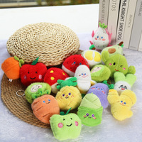 Mignon mini-pendentif en peluche de fruits en fourrure de vison jouet doux créatif peluches légumes personnalisé animaux en peluche cadeaux de mariage
