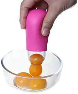蛋清分离器创意厨具硅胶圆形蛋黄分离器