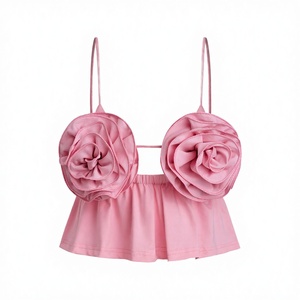 Lu Qiuguo - Top Corto Casual de Verano, Chaleco Sexy sin Espalda con Logo Frontal, Tejido de Punto 100% Poliéster Anti-Pilling FC0009 - Product Image 3