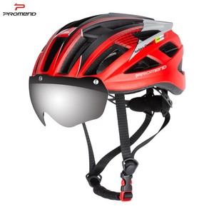 <span class=keywords><strong>Casco</strong></span> de Ciclismo <span class=keywords><strong>PROMEND</strong></span> Integrado Ultraligero de EPS+PC con Visera Magnética, 5 Opciones de Color, Diseño Transpirable - Product Image 2