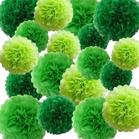 Ensemble de 18 boules de fleurs en papier hawaïennes, fournitures de décoration de fête pour anniversaire, mariage et Noël