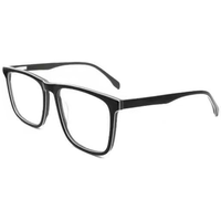 Monture de lunettes rectangulaire classique Elan Optical RD26088 en acétate, unisexe, à monture complète, vente chaude, approvisionnement direct usine