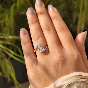 Hermoso Anillo de Diamante Creado en Laboratorio, Engaste Delicado, Perfecto para Novias, Compromisos, Anillos de Promesa, Celebraciones y Regalos - Product Image 3