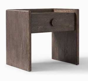 Mesita de Noche Minimalista de Madera con Cajón de Almacenamiento, Mueble Auxiliar para Dormitorio, Sala de Estar o Apartamento - Product Image 1