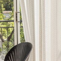 Style naturel lin Voile fenêtre écharpe rideaux tissus Super doux grande main sentiment blanc neige Tulle rideaux salon décor