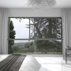 Ventanas Corredizas de Aluminio Económicas con Mosquitera, Ventanas de Aluminio y Vidrio para Necesidades de Ventilación en la Cocina - Product Image 3