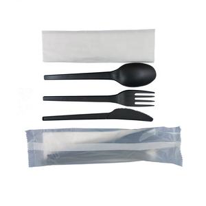 Juego de Cubiertos Desechables Ecológicos de CPLA de 6.5 Pulgadas, Resistentes, Cuchara, Tenedor, Cuchillo, Compostables, para Hostelería, Aerolíneas y Restaurantes - Product Image 2