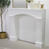 Table d'entrée rustique européenne coiffeuse Table console vintage en bois massif meubles de salon de couleur blanche