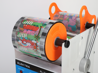 Machine à sceller les gobelets électriques commerciaux en gros, 80 mm, haute productivité, scelleuse thermique pour boissons avec emballage papier
