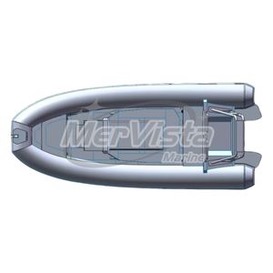 Bateau à côtes noires Hypalon 20ft coque en aluminium Bateau <span class=keywords><strong>semi</strong></span>-<span class=keywords><strong>rigide</strong></span> 5.8 m - Product Image 2