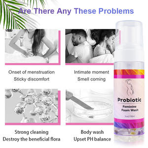 Furuize Marque Privée Formule Douce Mousse Riche Nettoyant Intime Féminin Parfum Naturel Équilibre du <span class=keywords><strong>pH</strong></span> Mousse Nettoyante Probiotique Yoni - Product Image 5