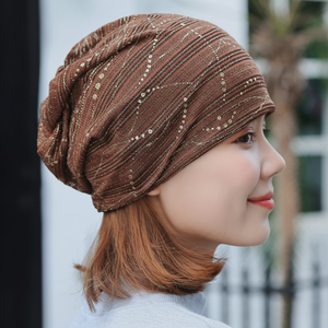 Cappello Anti-cancro alla moda estivo da donna in Macadam - Product Image 1