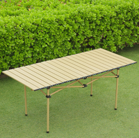 Table de Camping portable Table à oeufs en aluminium Camping pique-nique Table pliante extérieure et ensemble de chaises