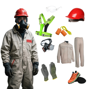 ชุดป้องกันส่วนบุคคล (<span class=keywords><strong>PPE</strong></span>) แบบสั่งทำสำหรับงานก่อสร้าง พร้อมแว่นตานิรภัย สายรัดนิรภัย และหมวกนิรภัย จาก CGLX Wholesale - Product Image 3