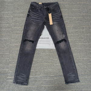 Pantalones Vaqueros de Diseñador de Lujo, Marca Ksubiess, Estilo Vintage, Hip Hop, Rotos, Y2K, Slim Fit para Hombre - Product Image 6