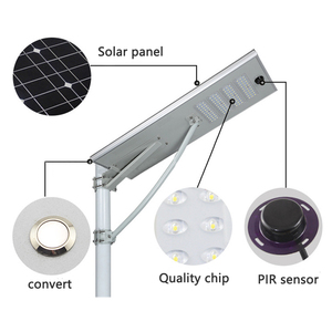 Farola Solar Inteligente con Sensor de Movimiento PIR, Encendido Automático del Anochecer al Amanecer, para Iluminación de Estacionamientos y Carreteras - Product Image 2