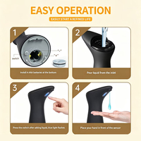 Dispensador Automático de Jabón Líquido sin Contacto, a Pilas, Impermeable, de 200 ml, con Certificación CE y FCC, para Baños de Hotel, Venta al Por Mayor