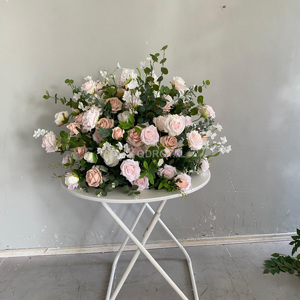 Nuovo Design Personalizzabile: Centrotavola con Sfera di Rose Bianche, Fiori Artificiali in Seta, Decorazioni Floreali all'Ingrosso - Product Image 4
