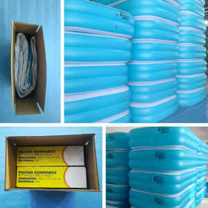 Piscina inflable de PVC ligera y portátil duradera de alta calidad para niños al aire libre de 10 pies con bomba de aire de 3mm de espesor - Product Image 5