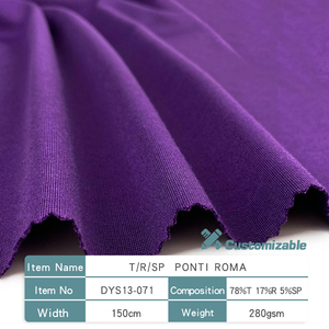 T/<span class=keywords><strong>R</strong></span> SPAN ROMA Bàn Tay Mềm Mại Cảm Giác Đan Cho Dubai Đồng Bằng 78/17/5 T/<span class=keywords><strong>R</strong></span>/SPAN Ponte Roma Vải - Product Image 2