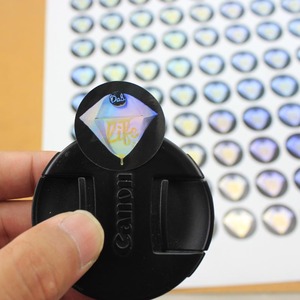 Hình chữ nhật die-cut hình dạng an ninh 3D năng động màu hồng Holographic màu <span class=keywords><strong>Hologram</strong></span> Sticker nhãn - Product Image 1