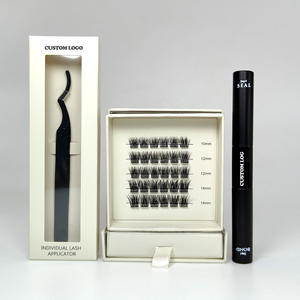 رموش فردية تصنعها بنفسك رموش عنقودية رموش صناعية مجزأة رموش صناعية رموش اصطناعية وصلات رابطة وختم - Product Image 1