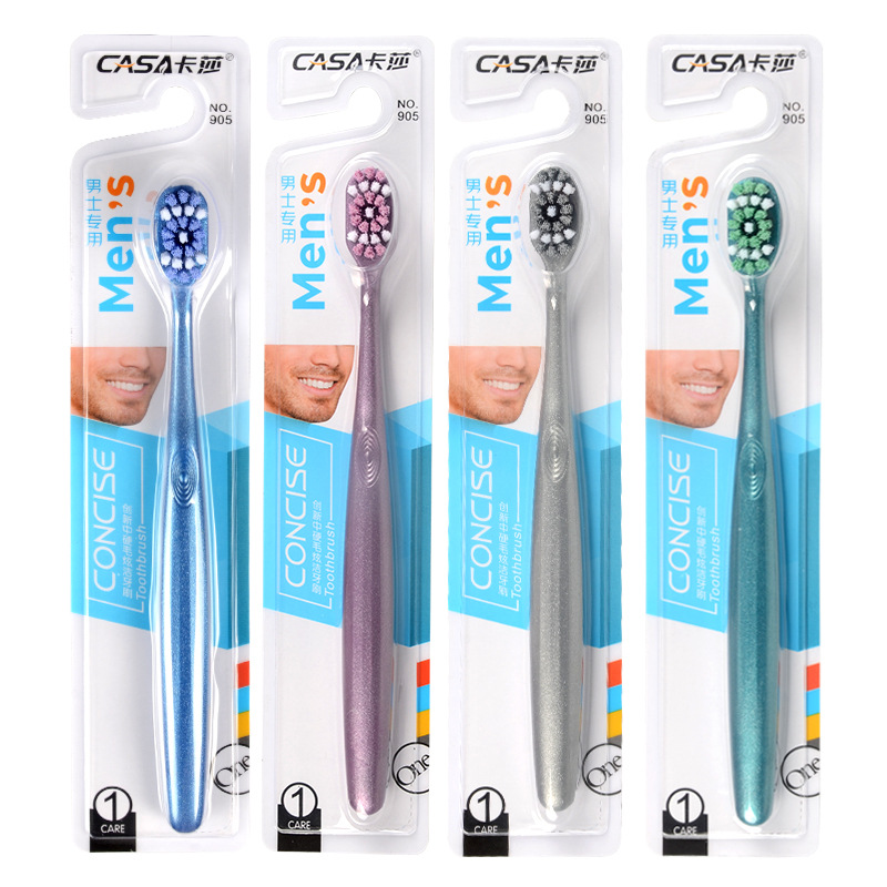 905 แปรงสีฟันขนแข็ง [แพ็คเดี่ยว สีสุ่ม]