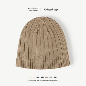 Chapeau d'hiver en laine épaisse tricotée avec rabats d'oreilles pour jeunes, style automne et chaud, vente en gros - Product Image 1