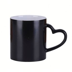 Eco Friendly Sublimation <b>Ceramic</b> <b>Mug</b> With Heart Shaped Handle Cartoon Pattern Custom Logo Personalized Coffee Cup - Product Image 3