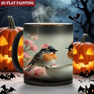 Custom Mug 11oz Frosted Black <b>Ceramic</b> Heat Changing Blank Gift <b>Cup</b> - Product Image 6
