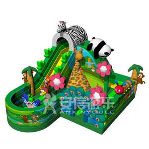 <span class=keywords><strong>Parque</strong></span> de juegos inflable para niños pequeños, <span class=keywords><strong>parque</strong></span> de <span class=keywords><strong>animales</strong></span> inflable de PVC, grande, a la venta - Product Image 1