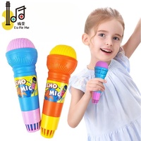 Microphones à écho en plastique pour enfants éducatifs en gros Changeur de voix Jouet Accessoires d'instruments de musique pour les anniversaires