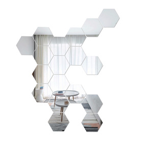 <b>Acrylic</b> <b>mirror</b> 3D wall stickers for living room, entryway, hallway, and staircase; customizable spliced <b>mirror</b> stickers with - Product Image 1