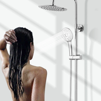 Colonne de douche Leelongs avec mitigeur thermostatique chaud/froid mural et pommeau de douche 3 fonctions