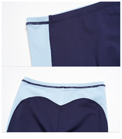 Ensemble de yoga color block pour femme, marque privée, 2 pièces : haut court à manches courtes et leggings capri taille haute, tenue de sport et d'entraînement
