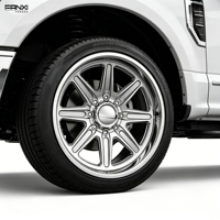 Jantes concaves polies 20x12 22x12 22x14 24x14 Super Single Forgées 8x170 8x180 8x6.5 8x5.5 Jantes tout-terrain pour Ford F-150