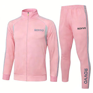 تصميم جديد لقمصان كرة القدم للأندية بسحاب كامل وأكمام طويلة، بدلة تدريب للرجال، قميص كرة قدم سريع الجفاف - Product Image 1