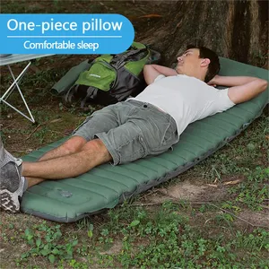 Matelas de camping gonflable épais pour l'extérieur Matelas de couchage auto-gonflant