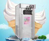 Plateau de table commercial professionnel Softy Creme Ice-cream Ice-cream Faire buse 2 3 Saveur Soft Serve Ice Cream Maker Machine Prix
