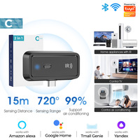 Télécommande universelle infrarouge RSH avec code d'apprentissage et commande vocale pour maison intelligente, application Tuya, climatisation, ventilateur, interrupteur d'éclairage
