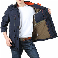 Veste Bomber Personnalisée Homme Printemps, Coupe-Vent d'Extérieur Grandes Tailles pour Hommes