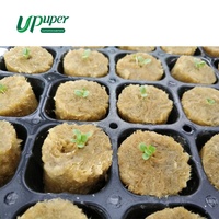 Upupupper 1 inci pot tanaman bibit hidroponik batu wol tumbuh biji steker