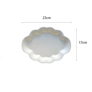 도매 세라믹 디너 플레이트 톤즈 케이터링 디저트 블랙 디너 플레이트 레스토랑용 세라믹 - Product Image 6